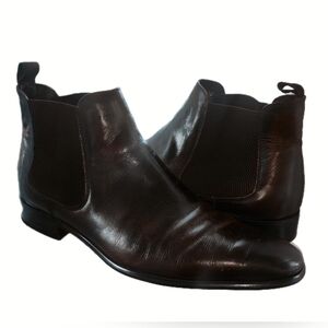 Kenneth Cole Men's Black Leather Chelsea Boots